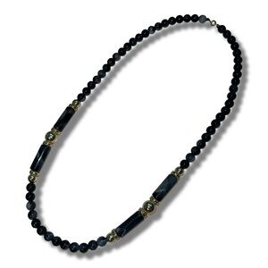 Vintage Marbled Plastic Beaded Necklace